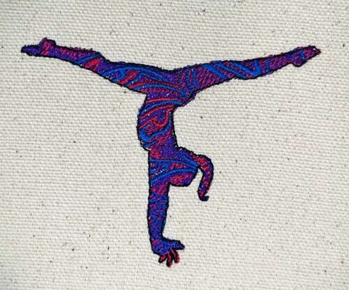 Beam Gymnast embroidery design