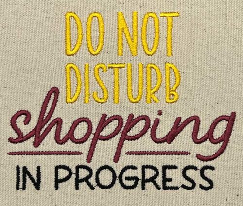 do not disturb embroidery design