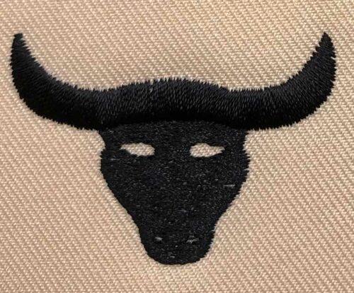 Bull embroidery design