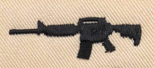 Rifle embroidery design