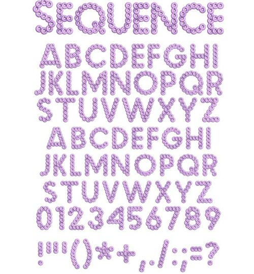 Sequence 30mm esa font