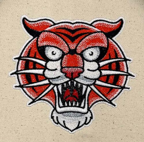 tiger embroidery design