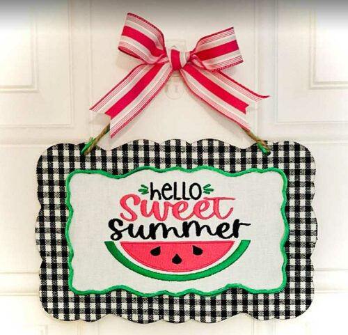 Hello Sweet Summer wall hanger