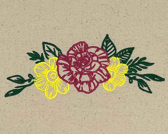 Floral Frame 32 embroidery design