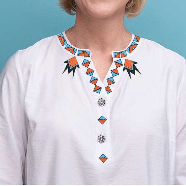 Southwest shirt Neckline