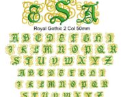 Royal Gothic 2 col 50mm esa font