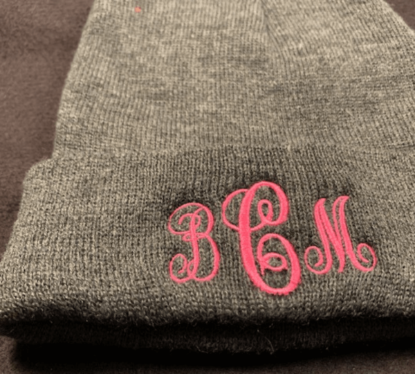 beanie monogram