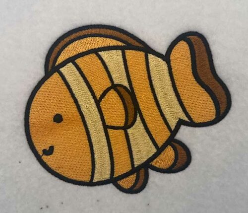 fish embroidery design