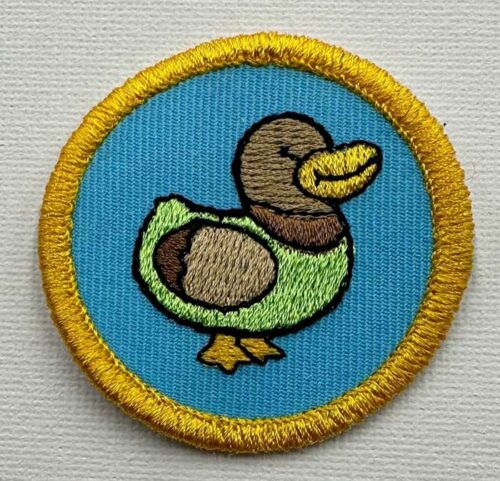 Cute Cuddly Critters duck Patch embroidery design