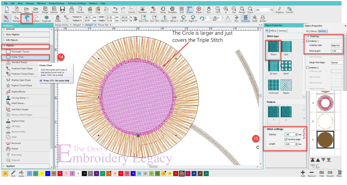 fringe flowers hatch tutorial step 14-15